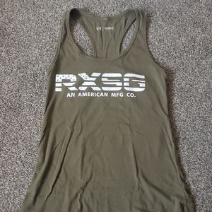 Olive green workout top